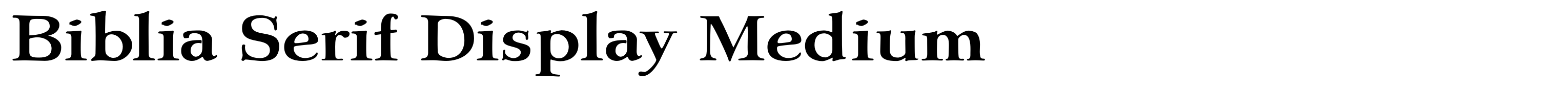 Biblia Serif Display Medium